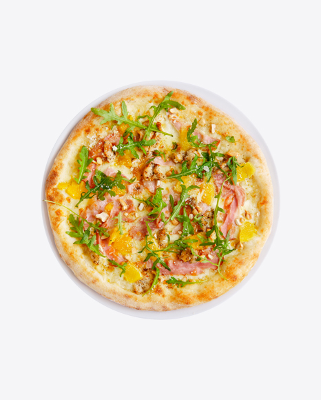 Pizza w/ Bacon, Pineapple & Arugula