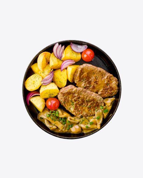 Country Potatoes w/ Roasted Meat & Vegetables