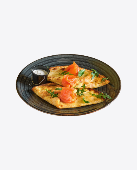Pancakes with Salmon & Sour Cream