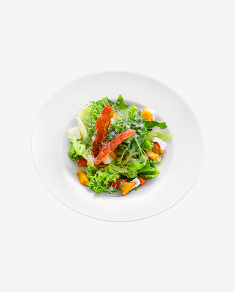 Fresh Green Salad w/ Pumpkin