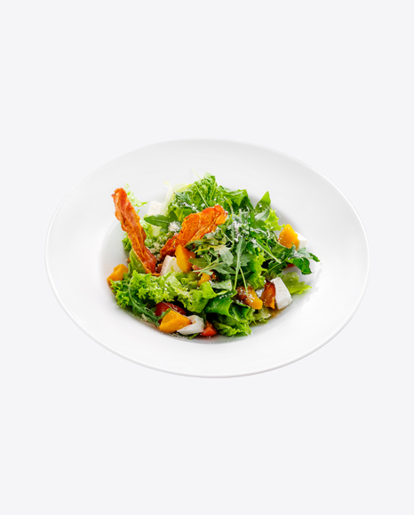 Fresh Green Salad w/ Pumpkin