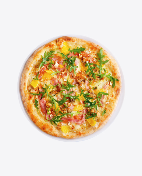 Pizza w/ Bacon, Pineapple & Arugula