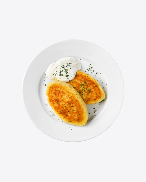 Potato Cutlets w/ Sour Cream