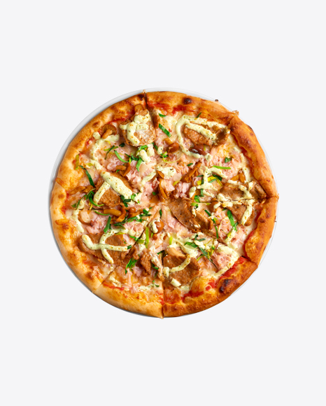 Pizza w/ Meat & Mushrooms