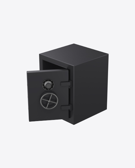 Black Safe PNG