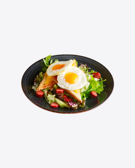 Fresh Green Salad w/ Roasted Eggs