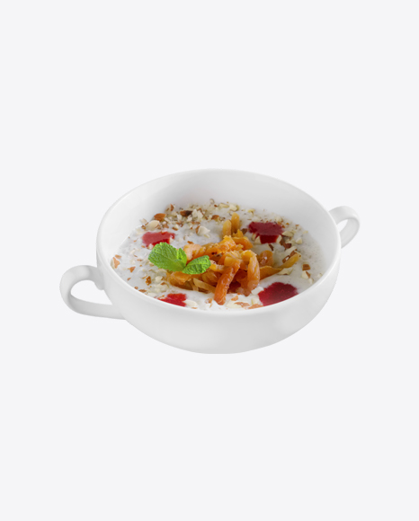 Porridge w/ Dried Apricots, Nuts & Jam