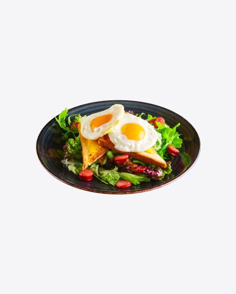Fresh Green Salad w/ Roasted Eggs