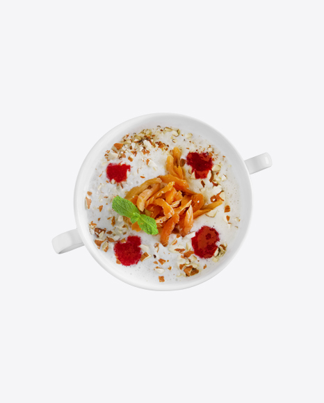 Porridge w/ Dried Apricots, Nuts & Jam