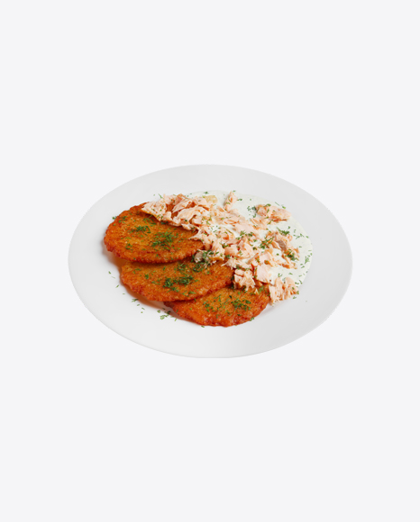 Potato Pancakes w/ Salmon & Sour Cream