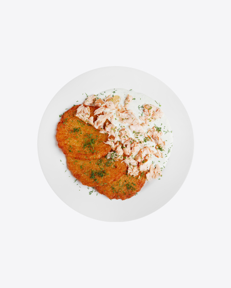 Potato Pancakes w/ Salmon & Sour Cream
