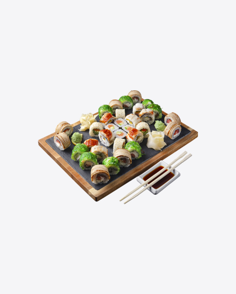 Sushi Set w/ Soy Sauce & Chopsticks