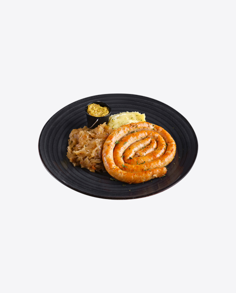 Sausage Coil w/ Mashed Potatoes
