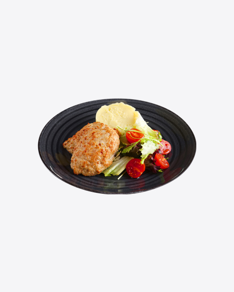 Roasted Meat w/ Mashed Potatoes & Vegetables