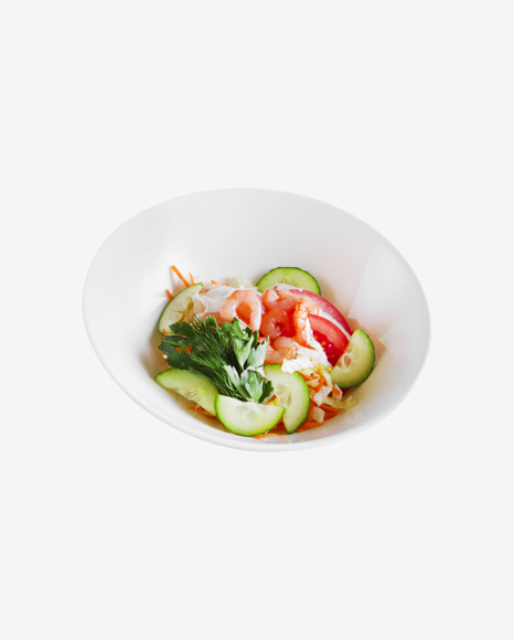 Fresh Vegetables Salad w/ Shrimps
