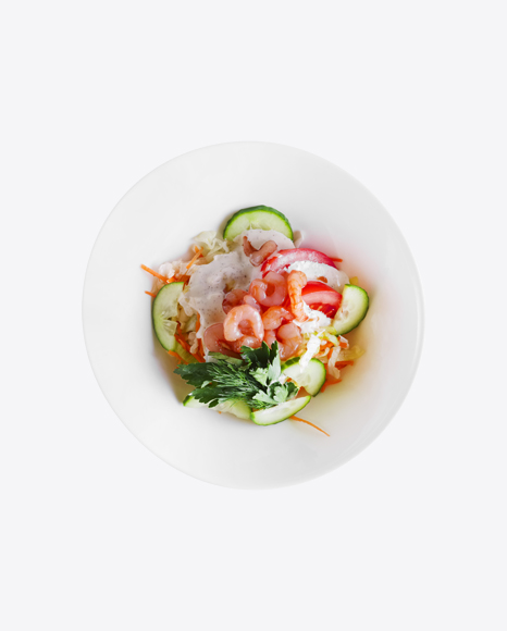 Fresh Vegetables Salad w/ Shrimps