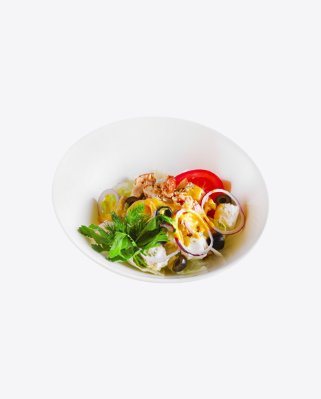 Fresh Vegetables Salad w/ Blue Cheese & Meat