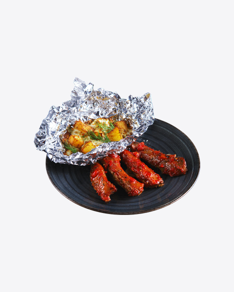 Barbecue Ribs w/ Baked Potato