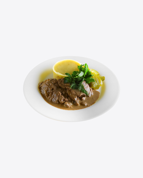 Liver in Gravy w/ Mashed Potatoes