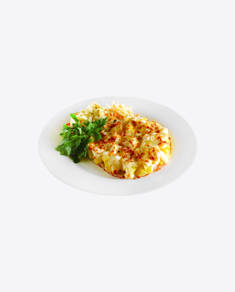 Baked Meat w/ Cabbage Salad