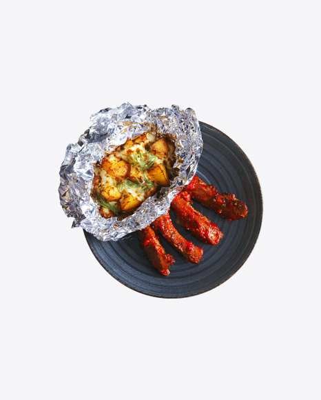 Barbecue Ribs w/ Baked Potato