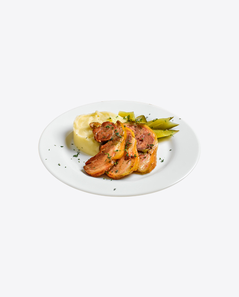 Baked Bacon w/ Mashed Potatoes