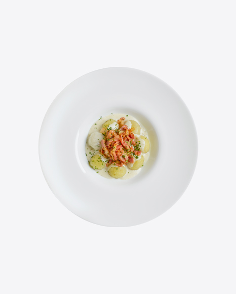 Baby Potatoes w/ Meat Slices & Cream Gravy PNG