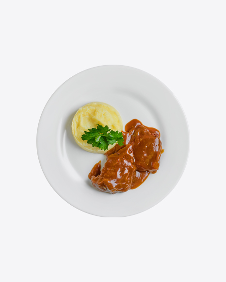 Meat in Gravy w/ Mashed Potatoes