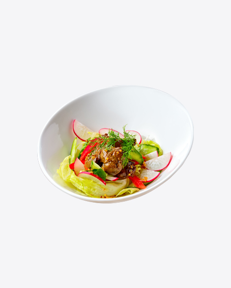 Fresh Green Salad w/ Meat