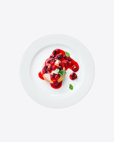 Pancakes w/ Berries & Jam