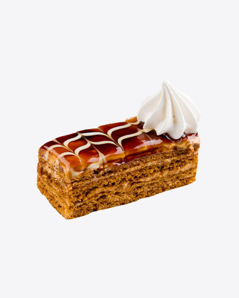 Honey Cake Slice PNG