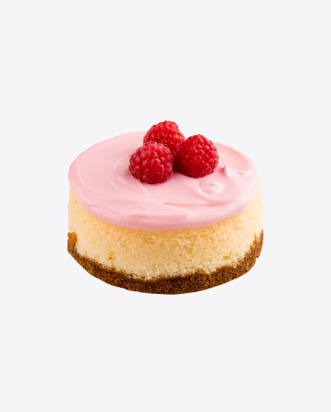 Raspberry Mousse Mini Cake PNG
