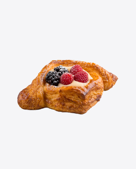 Danish Pastry w/ Berries PNG