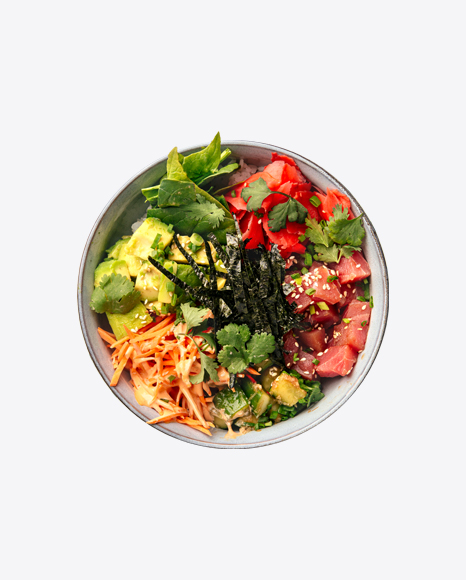 Tuna Poke Bowl PNG