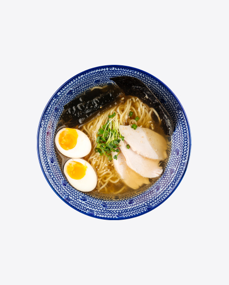 Shio Ramen Soup w/ Pickled Egg PNG