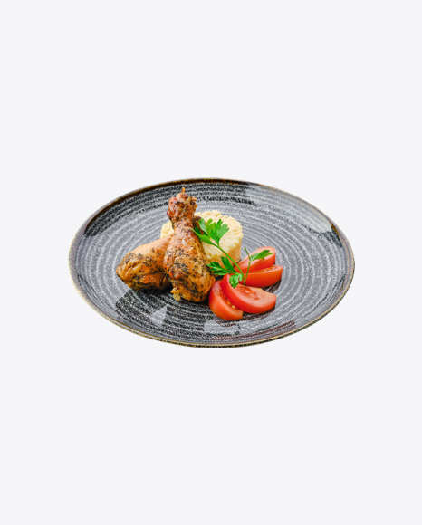Roasted Chicken Drumstick w/ Couscous