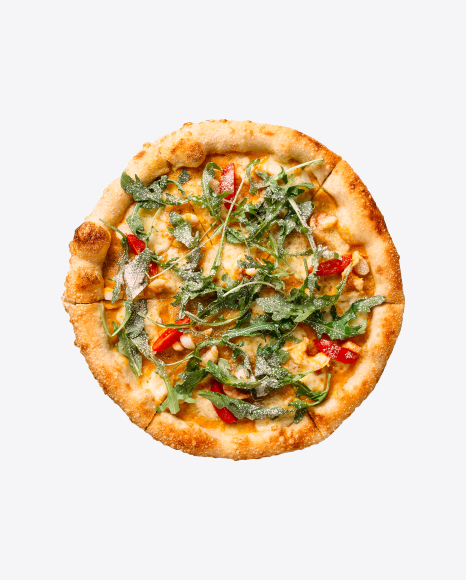 Pizza w/ Tomato & Arugula PNG
