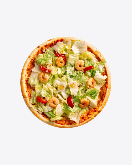 Shrimp Caesar Pizza PNG