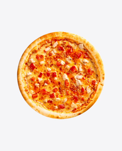 Download Baked Chicken Pizza Transparent PNG on YELLOW Images