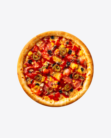 Pizza w/ Baked Jalapeno PNG