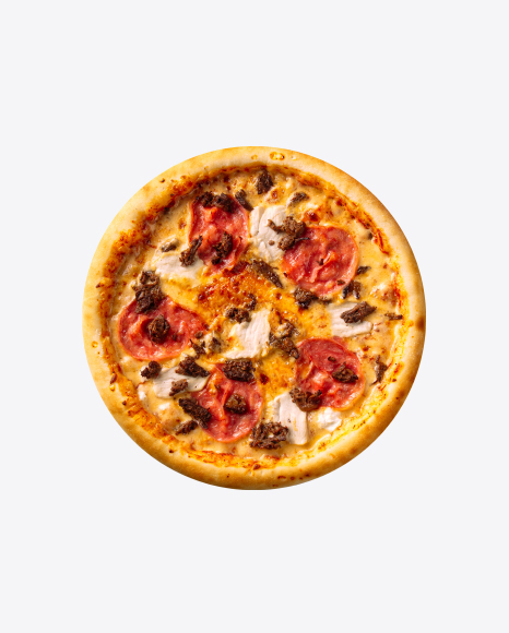 Pizza w/ Chicken & Ham PNG