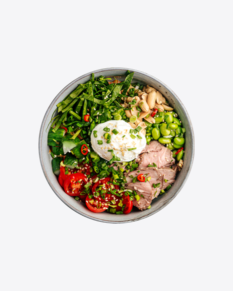 Beef Poke Bowl PNG