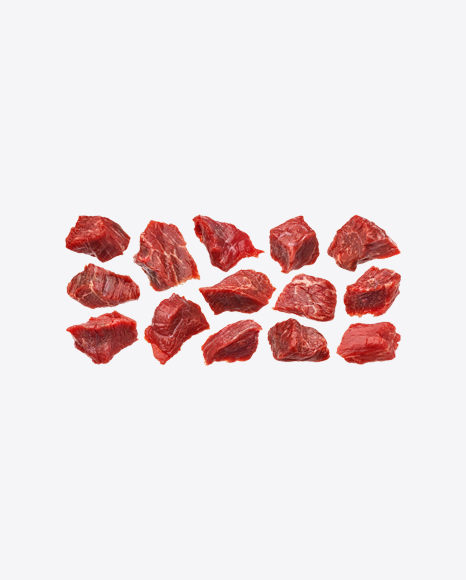 Raw Red Meat Pieces Set PNG