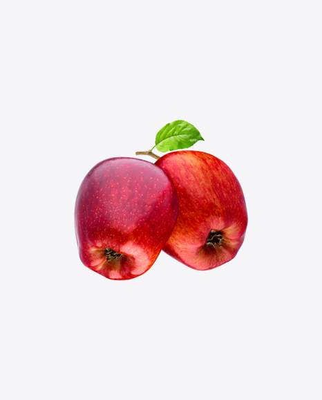 Two Red Apples PNG