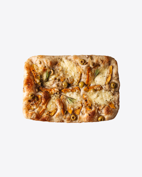 Focaccia w/ Olives & Cheese