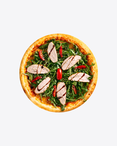 Pizza w/ Chicken & Arugula
