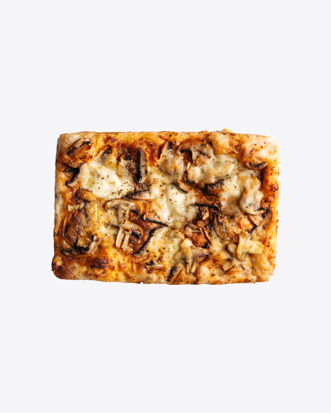 Focaccia w/ Mushrooms & Cheese