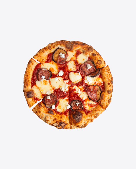 Pizza w/ Pepperoni & Eggplants