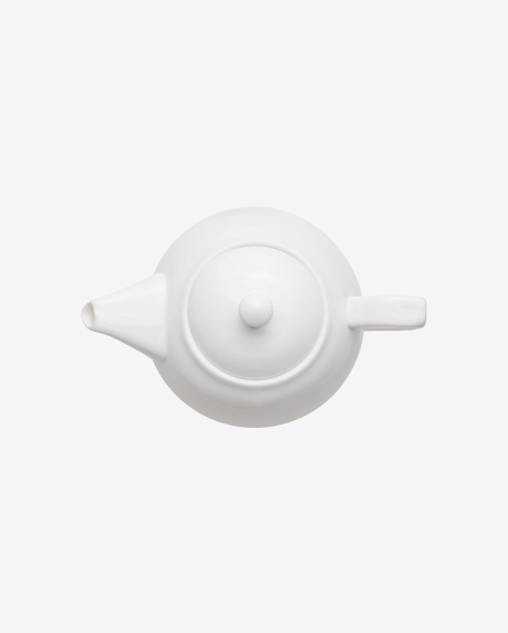 White Ceramic Teapot PNG