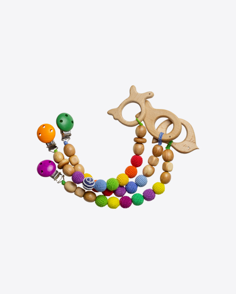 Wooden Teething Toy PNG